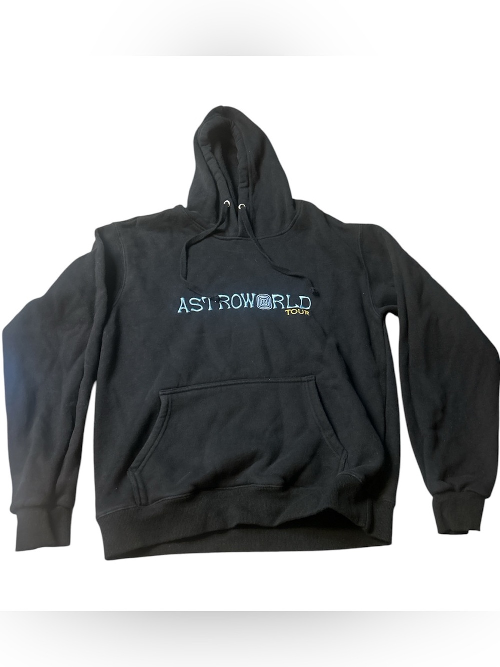 Travis Scott AstroWorld Tour Launch Hoodie Black Unisex Size Small